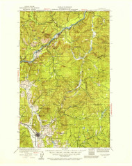 Colville, Washington 1929 (1958) USGS Old Topo Map Reprint 30x30 WA Quad 240616