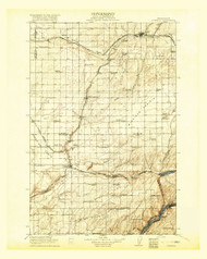 Connell, Washington 1918 (1918) USGS Old Topo Map Reprint 30x30 WA Quad 240640