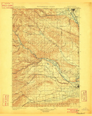 Ellensburg, Washington 1901 (1901) USGS Old Topo Map Reprint 30x30 WA Quad 241018