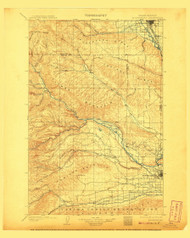 Ellensburg, Washington 1901 (1907) USGS Old Topo Map Reprint 30x30 WA Quad 241019