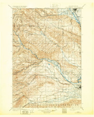 Ellensburg, Washington 1901 (1932) USGS Old Topo Map Reprint 30x30 WA Quad 241021