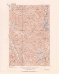 Glacier Peak, Washington 1899 (1963) USGS Old Topo Map Reprint 30x30 WA Quad 241293