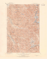 Glacier Peak, Washington 1899 (1955) USGS Old Topo Map Reprint 30x30 WA Quad 241294