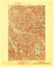 Glacier Peak, Washington 1901 (1901) USGS Old Topo Map Reprint 30x30 WA Quad 241296
