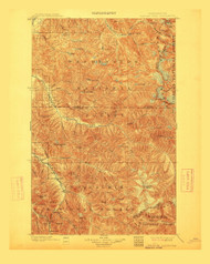 Glacier Peak, Washington 1901 (1912) USGS Old Topo Map Reprint 30x30 WA Quad 241298