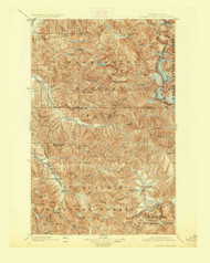 Glacier Peak, Washington 1901 (1926) USGS Old Topo Map Reprint 30x30 WA Quad 241299