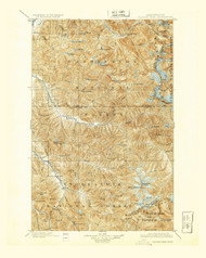 Glacier Peak, Washington 1901 (1926) USGS Old Topo Map Reprint 30x30 WA Quad 241300