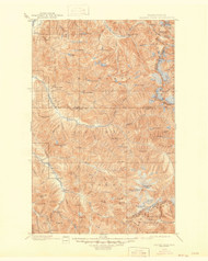 Glacier Peak, Washington 1901 (1946) USGS Old Topo Map Reprint 30x30 WA Quad 241301