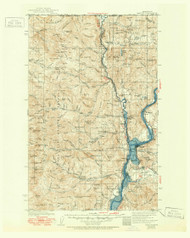 Marcus, Washington 1942 (1951) USGS Old Topo Map Reprint 30x30 WA Quad 242188