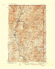 Metaline, Washington 1942 (1942) USGS Old Topo Map Reprint 30x30 WA Quad 242304