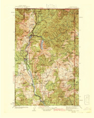Metaline, Washington 1942 (1942) USGS Old Topo Map Reprint 30x30 WA Quad 242311