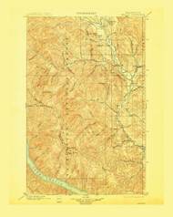 Methow, Washington 1901 (1908) USGS Old Topo Map Reprint 30x30 WA Quad 242320
