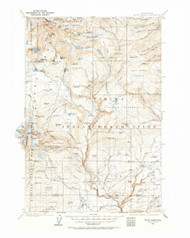 Mount Adams MT, Washington 1904 (1964b) USGS Old Topo Map Reprint 30x30 WA Quad 242455