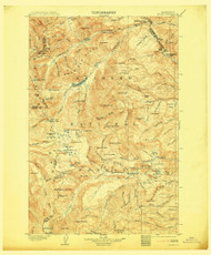 Mount Aix MT, Washington 1904 (1913) USGS Old Topo Map Reprint 30x30 WA Quad 242609