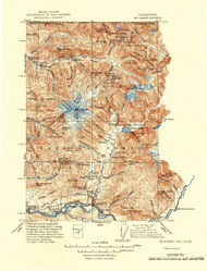 Mount Baker District MT, Washington 1915 (1947) USGS Old Topo Map Reprint 30x30 WA Quad 242737