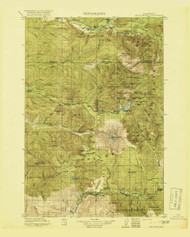 Mount St Helens MT, Washington 1919 (1919a) USGS Old Topo Map Reprint 30x30 WA Quad 242695