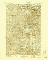 Mount St Helens MT, Washington 1919 (1929) USGS Old Topo Map Reprint 30x30 WA Quad 242696