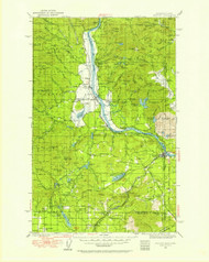 Newport, Washington 1936 (1958) USGS Old Topo Map Reprint 30x30 WA Quad 242811
