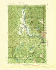 Newport, Washington 1942 (1942) USGS Old Topo Map Reprint 30x30 WA Quad 242812