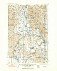 Newport, Washington 1942 (1951) USGS Old Topo Map Reprint 30x30 WA Quad 242814