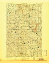 Oakesdale, Washington 1905 (1905) USGS Old Topo Map Reprint 30x30 WA Quad 242889