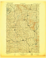 Oakesdale, Washington 1905 (1907) USGS Old Topo Map Reprint 30x30 WA Quad 242890