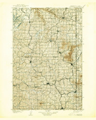 Oakesdale, Washington 1905 (1938) USGS Old Topo Map Reprint 30x30 WA Quad 242891