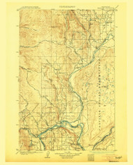 Okanogan, Washington 1905 (1905) USGS Old Topo Map Reprint 30x30 WA Quad 242911