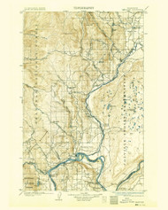 Okanogan, Washington 1905 (1911) USGS Old Topo Map Reprint 30x30 WA Quad 242912