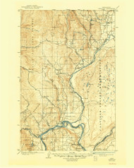 Okanogan, Washington 1905 (1948) USGS Old Topo Map Reprint 30x30 WA Quad 242915