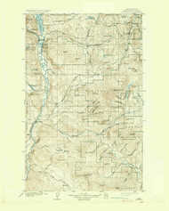 Osoyoos, Washington 1904 (1937) USGS Old Topo Map Reprint 30x30 WA Quad 243021