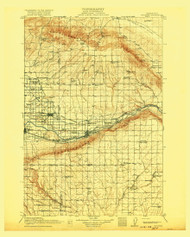 Prosser, Washington 1917 (1917) USGS Old Topo Map Reprint 30x30 WA Quad 243294
