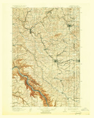 Pullman, Washington 1910 (1926) USGS Old Topo Map Reprint 30x30 WA Quad 243306