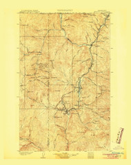 Republic, Washington 1904 (1904) USGS Old Topo Map Reprint 30x30 WA Quad 243425
