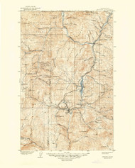 Republic, Washington 1904 (1944) USGS Old Topo Map Reprint 30x30 WA Quad 243427