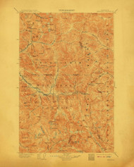 Skykomish, Washington 1905 (1911) USGS Old Topo Map Reprint 30x30 WA Quad 243756