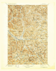 Skykomish, Washington 1905 (1932) USGS Old Topo Map Reprint 30x30 WA Quad 243759