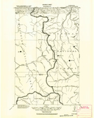 Slate Pass, Washington 1920 (1920) USGS Old Topo Map Reprint 30x30 WA Quad 243768