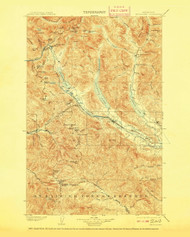 Snoqualmie, Washington 1903 (1909) USGS Old Topo Map Reprint 30x30 WA Quad 243839