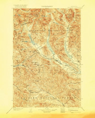 Snoqualmie, Washington 1903 (1906) USGS Old Topo Map Reprint 30x30 WA Quad 243840