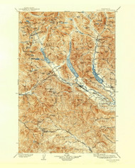 Snoqualmie, Washington 1903 (1942) USGS Old Topo Map Reprint 30x30 WA Quad 243843