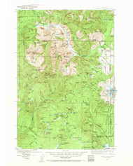 Steamboat Mountain, Washington 1926 (1969) USGS Old Topo Map Reprint 30x30 WA Quad 244008