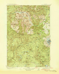 Steamboat Mountain, Washington 1931 (1931) USGS Old Topo Map Reprint 30x30 WA Quad 244011