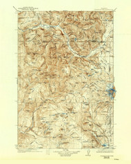 Steamboat Mountain, Washington 1931 (1943) USGS Old Topo Map Reprint 30x30 WA Quad 244012