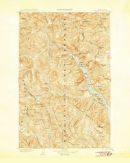 Stehekin, Washington 1904 (1904) USGS Old Topo Map Reprint 30x30 WA Quad 244016