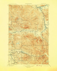 Stilaguamish, Washington 1901 (1908) USGS Old Topo Map Reprint 30x30 WA Quad 244052