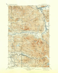 Stilaguamish, Washington 1901 (1937) USGS Old Topo Map Reprint 30x30 WA Quad 244057