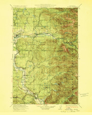 Sultan, Washington 1923 (1923) USGS Old Topo Map Reprint 30x30 WA Quad 244097