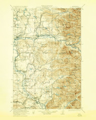 Sultan, Washington 1923 (1930) USGS Old Topo Map Reprint 30x30 WA Quad 244098