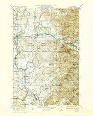Sultan, Washington 1923 (1930) USGS Old Topo Map Reprint 30x30 WA Quad 244099